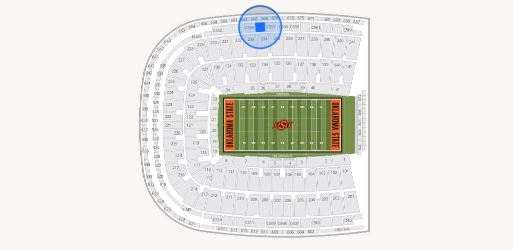 Boone Pickens Stadium Seating Chart