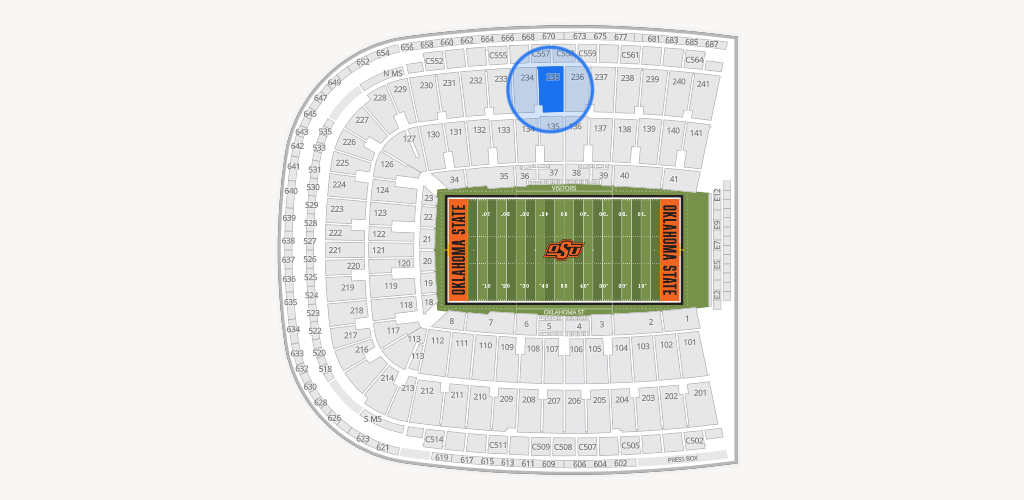 Boone Pickens Stadium Seating Chart