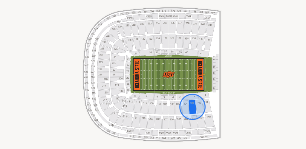 Boone Pickens Stadium Seating Chart