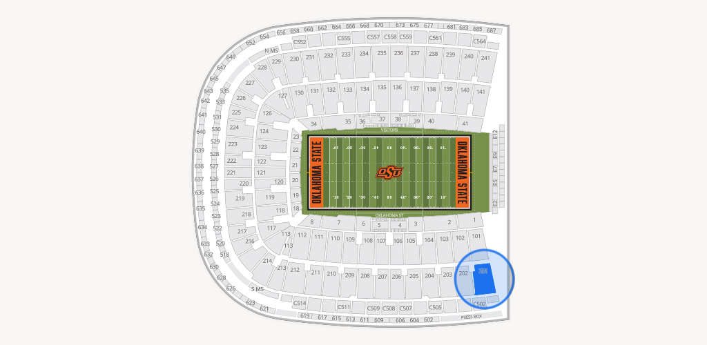 Boone Pickens Stadium Seating Chart