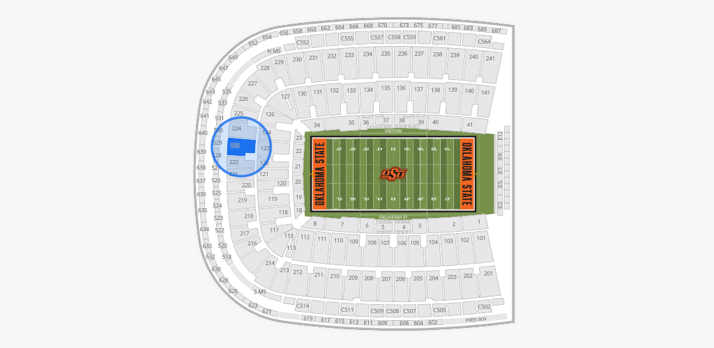 Boone Pickens Stadium Seating Chart