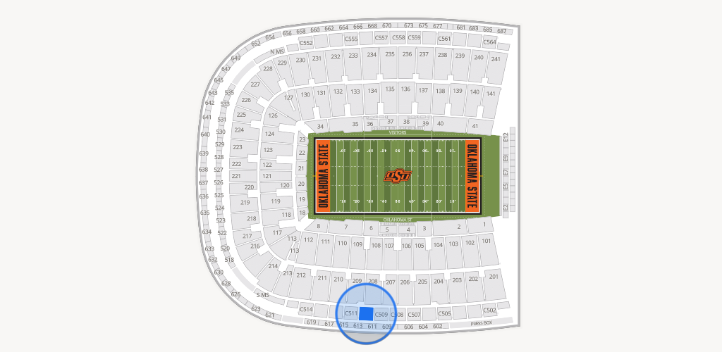 Boone Pickens Stadium Seating Chart