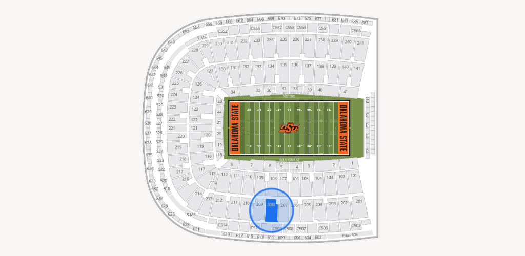 Boone Pickens Stadium Seating Chart