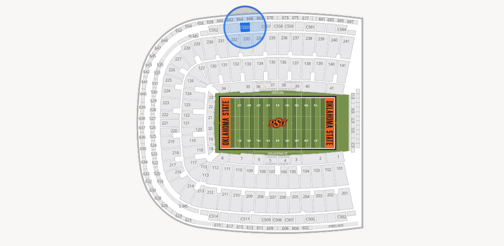 Boone Pickens Stadium Seating Chart