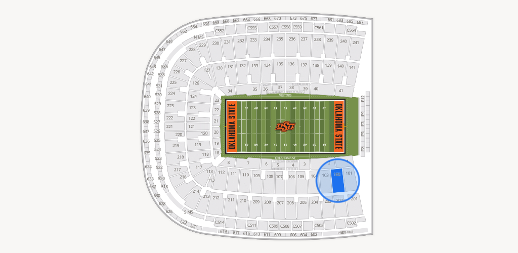 Boone Pickens Stadium Seating Chart