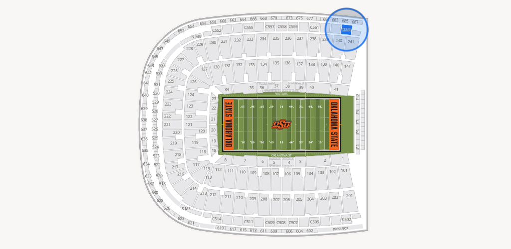 Boone Pickens Stadium Seating Chart