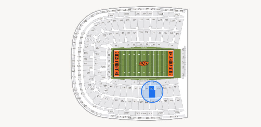 Boone Pickens Stadium Seating Chart