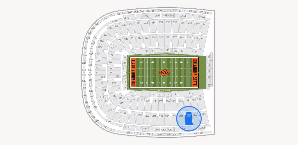 Boone Pickens Stadium Seating Chart