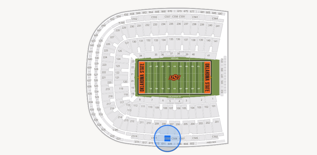 Boone Pickens Stadium Seating Chart