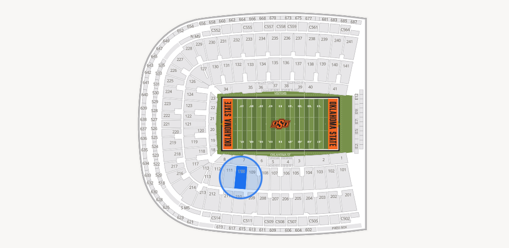 Boone Pickens Stadium Seating Chart