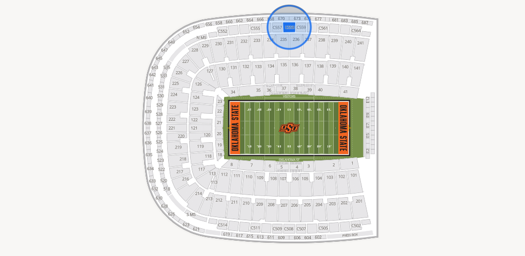 Boone Pickens Stadium Seating Chart