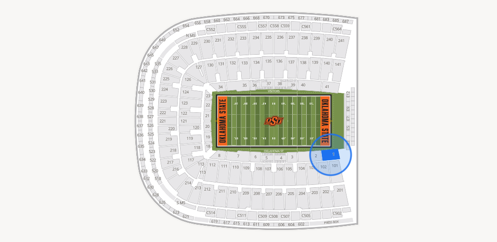 Boone Pickens Stadium Seating Chart