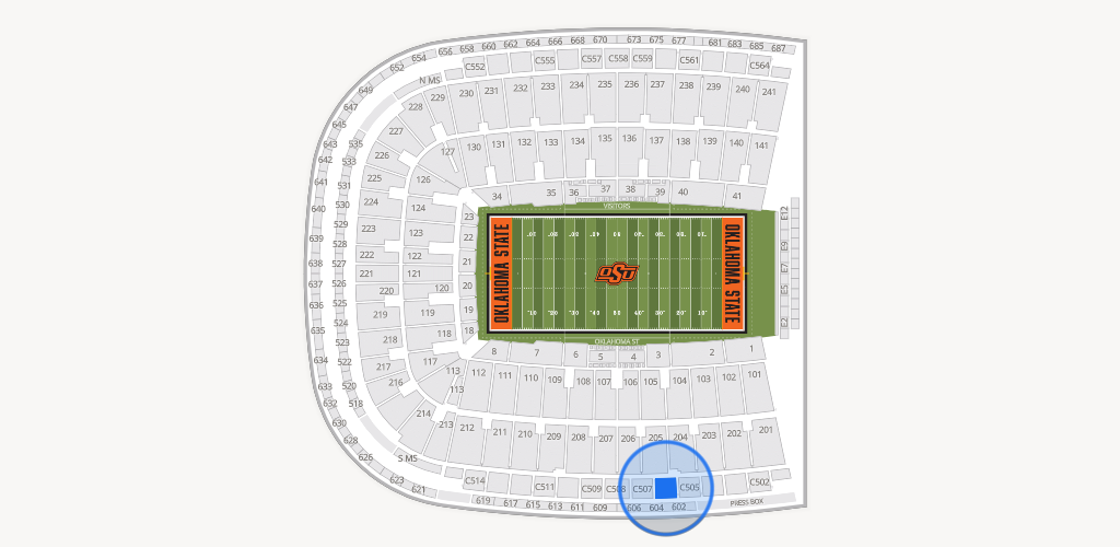 Boone Pickens Stadium Seating Chart