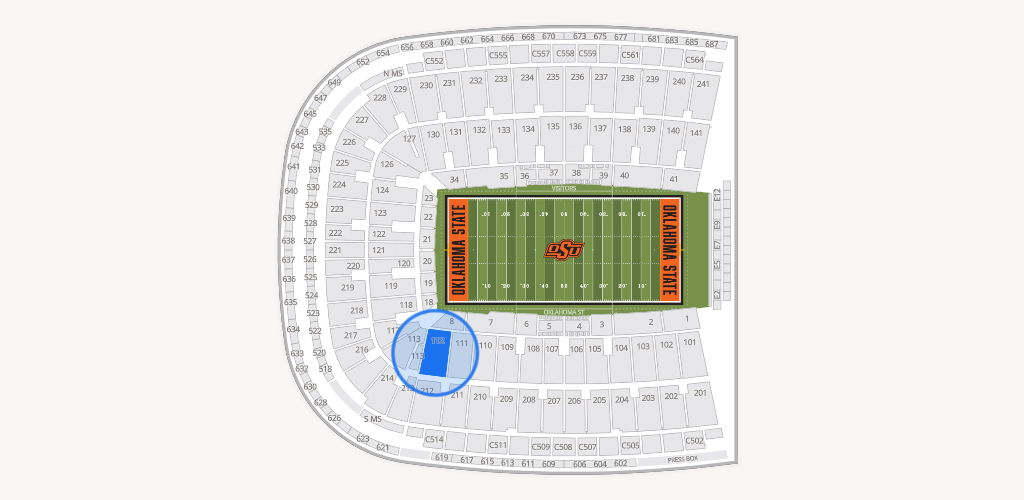 Boone Pickens Stadium Seating Chart