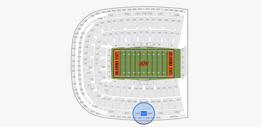 Boone Pickens Stadium Seating Chart