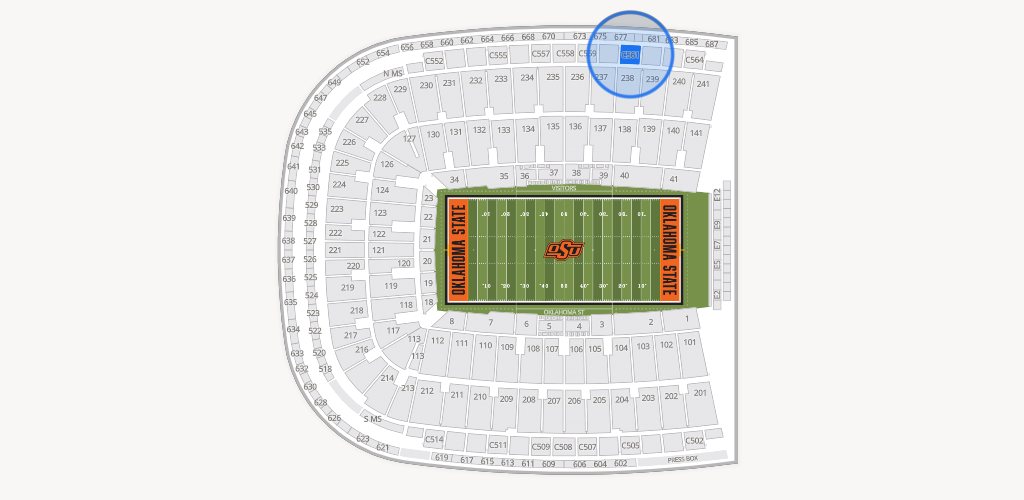 Boone Pickens Stadium Seating Chart