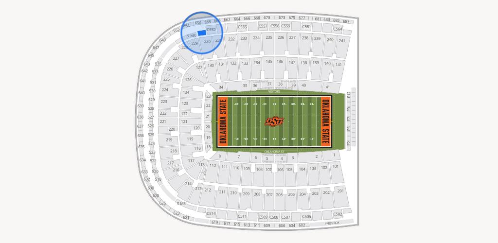 Boone Pickens Stadium Seating Chart
