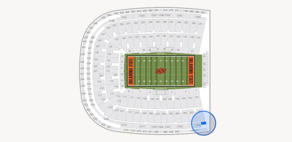 Boone Pickens Stadium Seating Chart