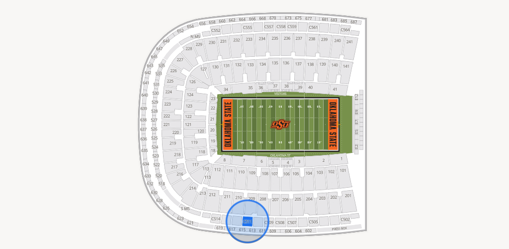 Boone Pickens Stadium Seating Chart
