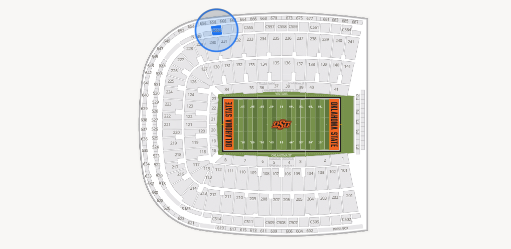 Boone Pickens Stadium Seating Chart
