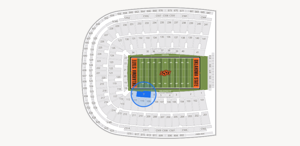 Boone Pickens Stadium Seating Chart