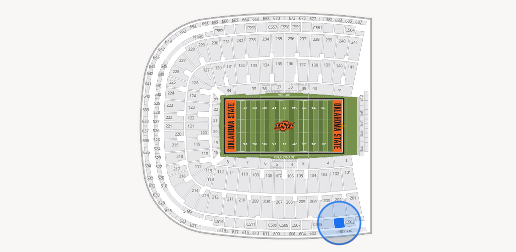 Boone Pickens Stadium Seating Chart