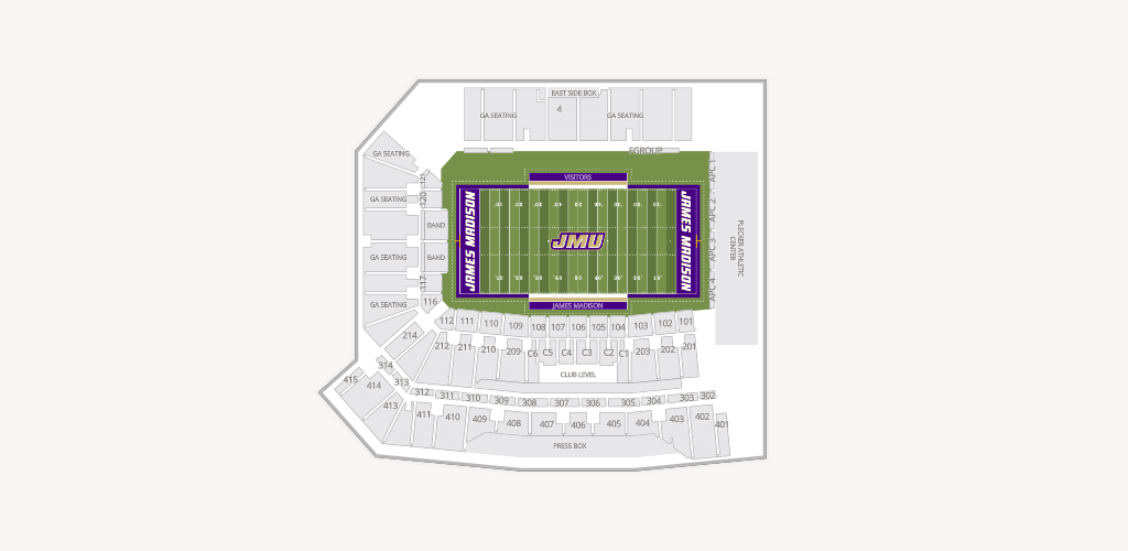 Bridgeforth Stadium Seating Chart