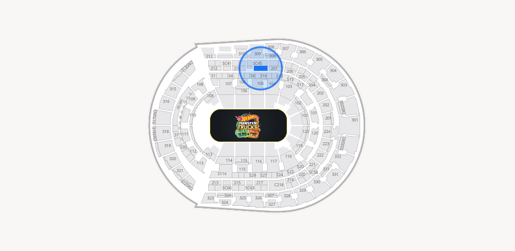 Bridgestone Arena - Section 208 Seat View | SeatGeek
