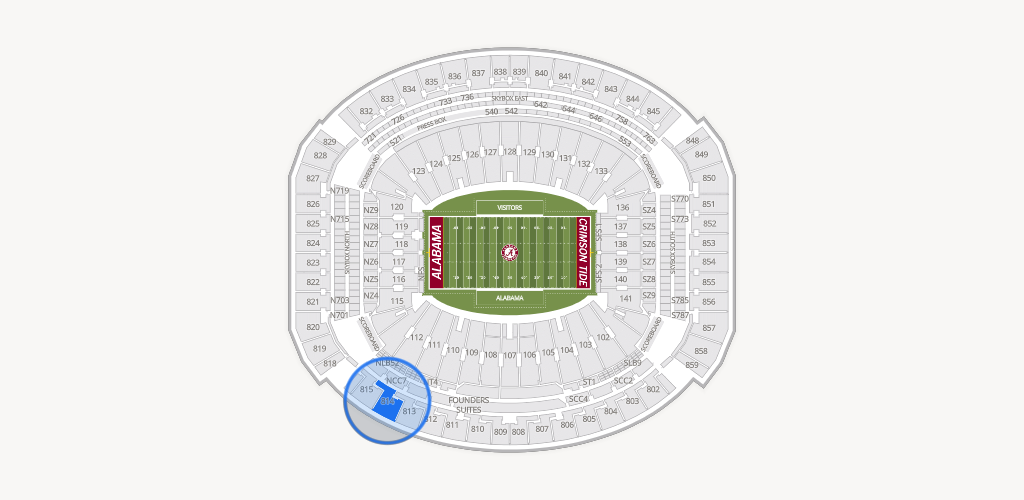 Bryant-Denny Stadium Seating Chart