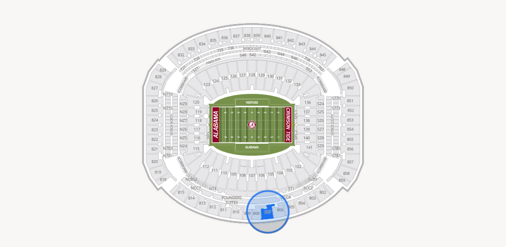 Bryant-Denny Stadium Seating Chart