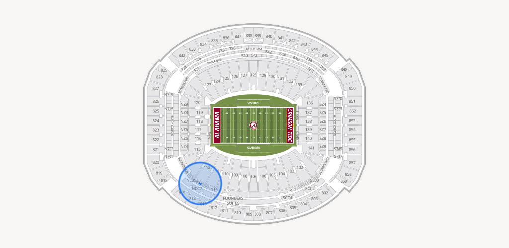 Bryant-Denny Stadium Seating Chart