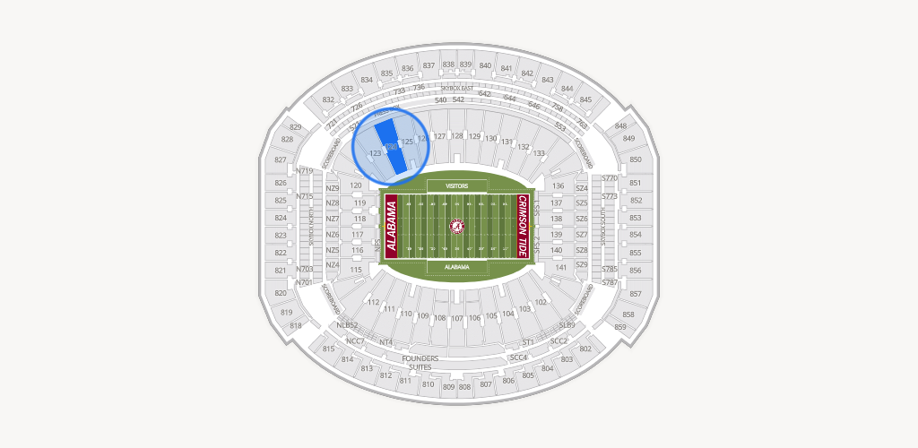 Bryant-Denny Stadium Seating Chart