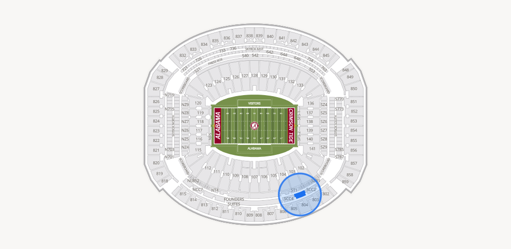Bryant-Denny Stadium Seating Chart