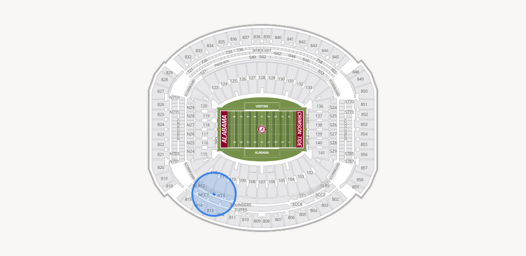 Bryant-Denny Stadium Seating Chart