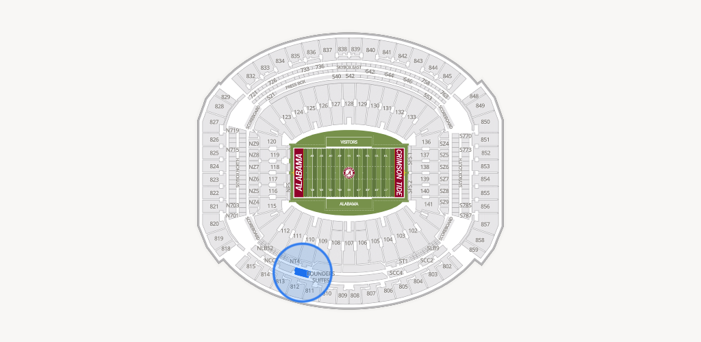 Bryant-Denny Stadium Seating Chart