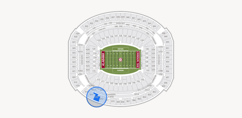Bryant-Denny Stadium Seating Chart