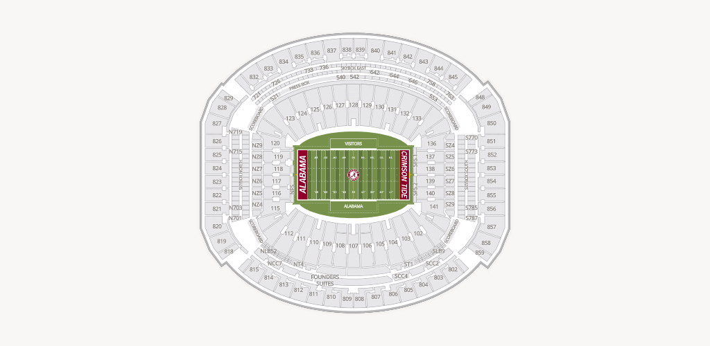 Bryant-Denny Stadium Seating Chart