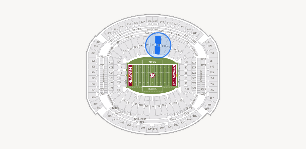 Bryant-Denny Stadium Seating Chart