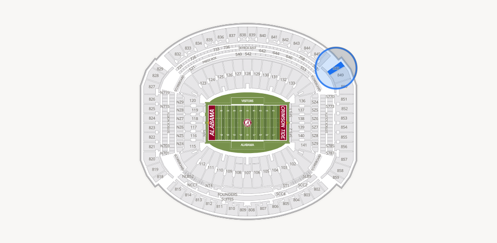 Bryant-Denny Stadium Seating Chart