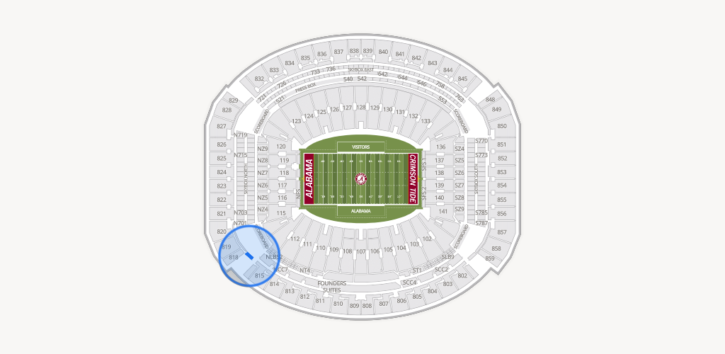 Bryant-Denny Stadium Seating Chart