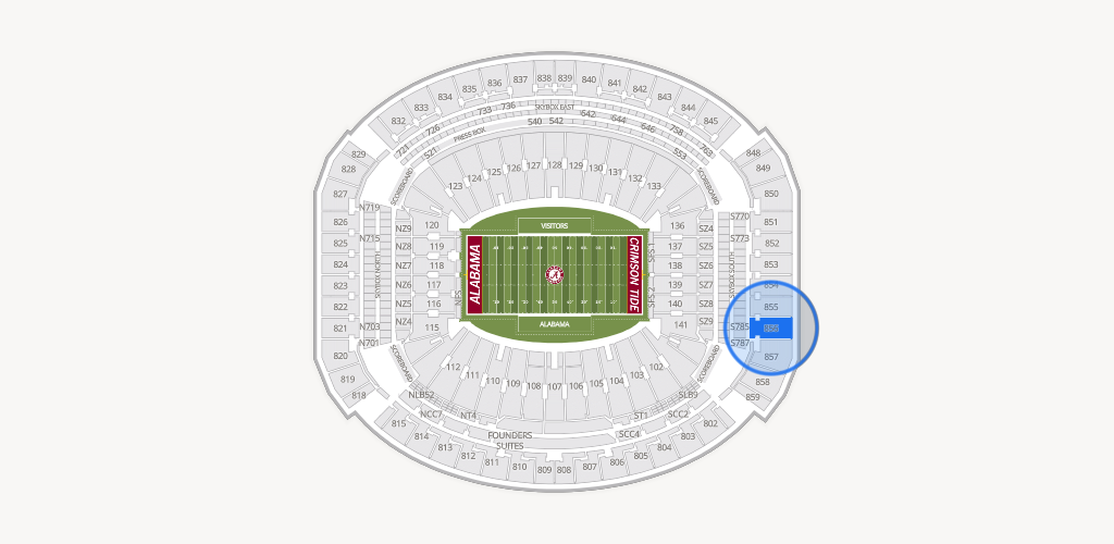 Bryant-Denny Stadium Seating Chart