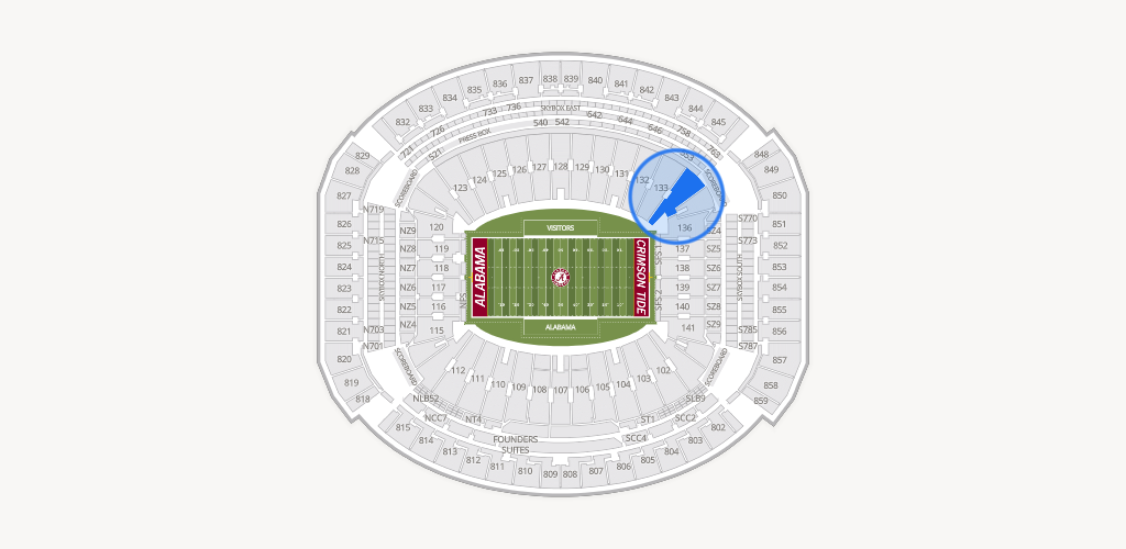 Bryant-Denny Stadium Seating Chart