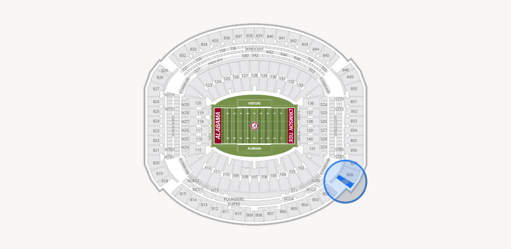 Bryant-Denny Stadium Seating Chart