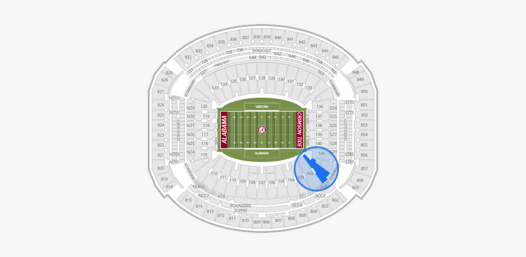 Bryant-Denny Stadium Seating Chart