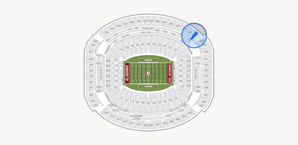 Bryant-Denny Stadium Seating Chart