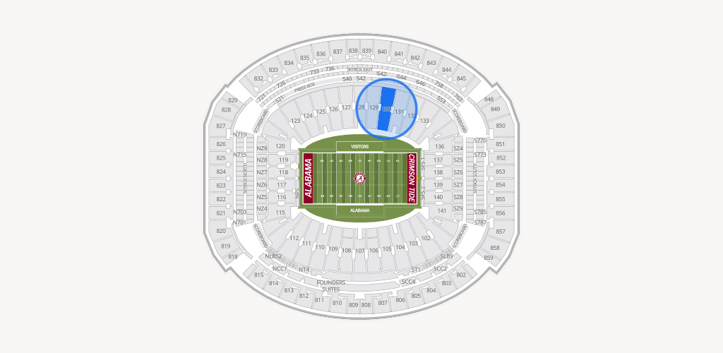 Bryant-Denny Stadium Seating Chart