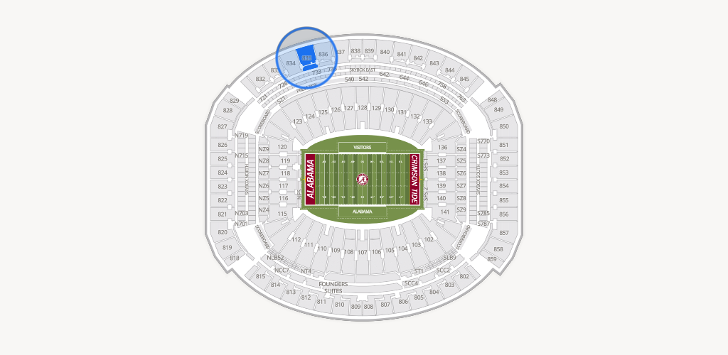Bryant-Denny Stadium Seating Chart