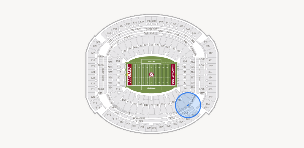 Bryant-Denny Stadium Seating Chart