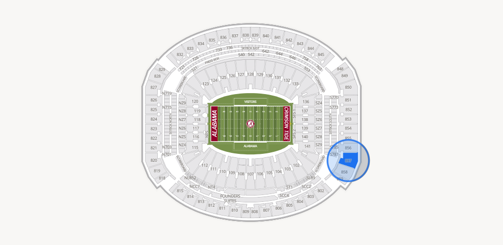 Bryant-Denny Stadium Seating Chart