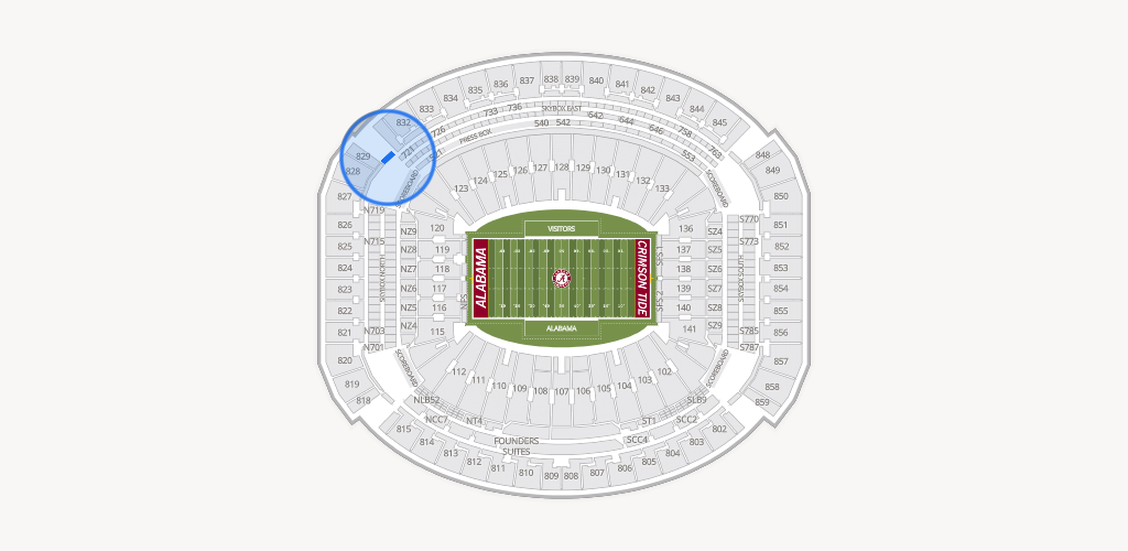 Bryant-Denny Stadium Seating Chart